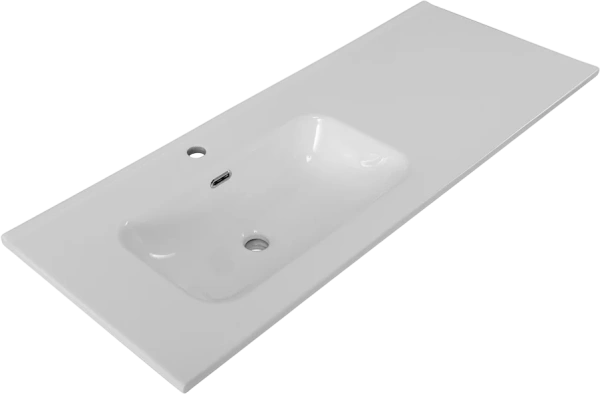 Мебель для ванной комнаты BelBagno Etna 120 L 2 ящика, дверца, bianco lucido фото в интернет-магазине «Wasser-Haus.ru»