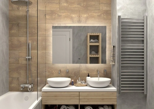 Зеркало Art&Max Perugia 100 с подсветкой фото в интернет-магазине «Wasser-Haus.ru»