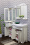 Мебель для ванной Sanflor Адель 82 белая, патина серебро, L фото в интернет-магазине «Wasser-Haus.ru»