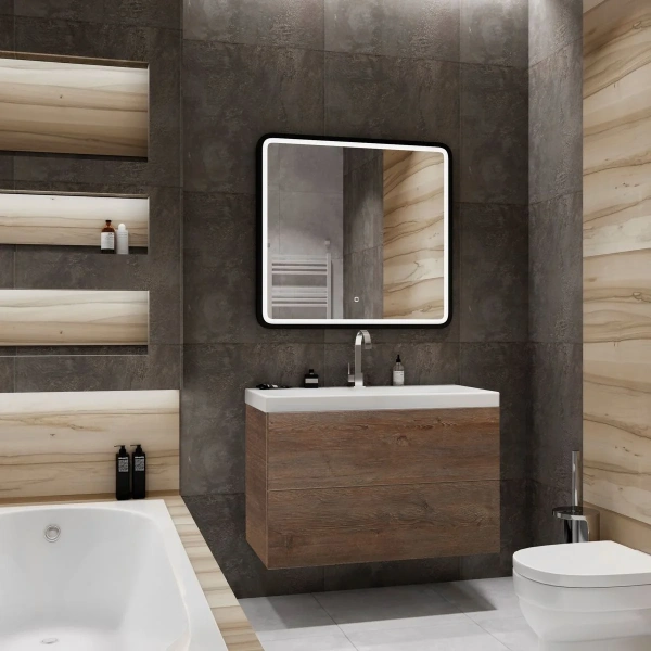 Мебель для ванной Art&Max Verona-Push 80 дуб баррик фото в интернет-магазине «Wasser-Haus.ru»