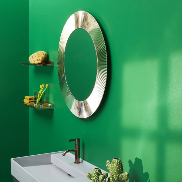 Зеркало круглое Laufen Kartell by Laufen 80 золотое фото в интернет-магазине «Wasser-Haus.ru»