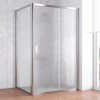 Душевой уголок Vegas Glass ZP+ZPV 120*100 08 02 профиль глянцевый хром, стекло шиншилла фото в интернет-магазине «Wasser-Haus.ru»