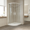 Душевой уголок Vegas Glass ZS-F 100*80 01 01 профиль белый, стекло прозрачное фото в интернет-магазине «Wasser-Haus.ru»
