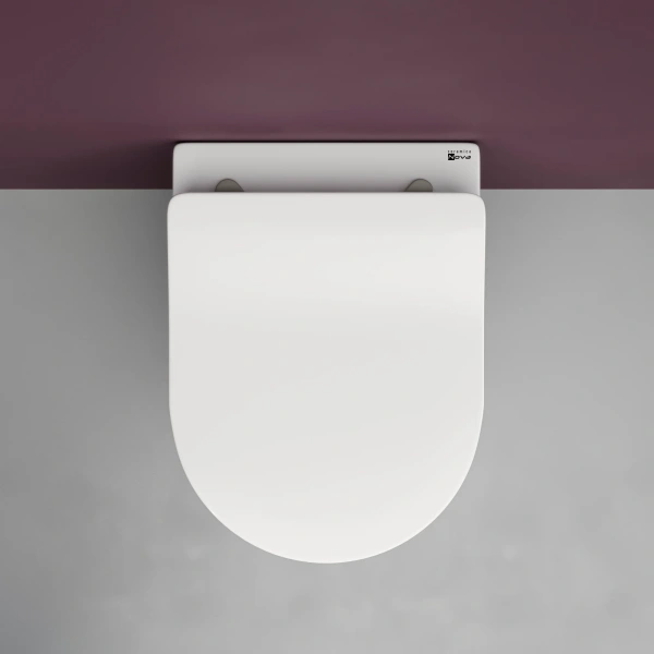 Комплект Унитаз подвесной Ceramicanova Play CN3001 с микролифтом, безободковый + Инсталляция TECE Base 9400413 4 в 1 с кнопкой смыва фото в интернет-магазине «Wasser-Haus.ru»