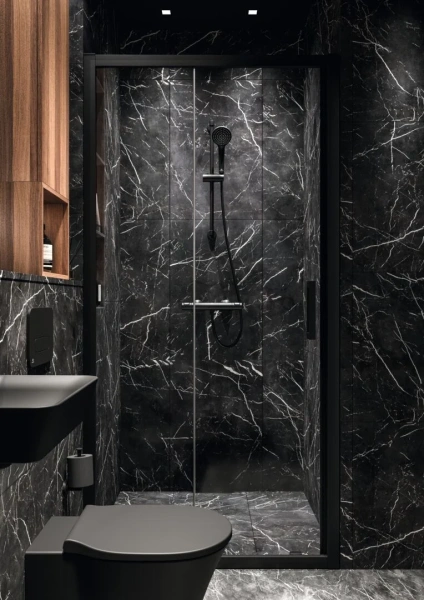 Душевая дверь в нишу Ideal Standard Connect 2 100 см, черный шелк фото в интернет-магазине «Wasser-Haus.ru»