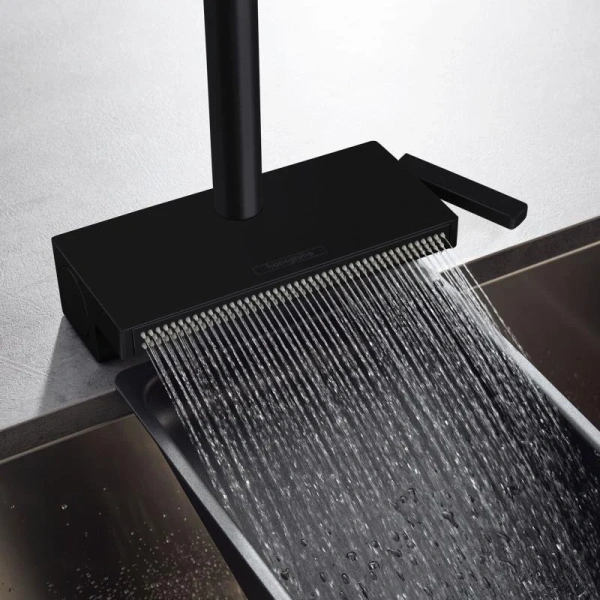 Смеситель для кухни Hansgrohe Aquno Select M81 Aquno Select M81 73830670 матовый черный фото в интернет-магазине «Wasser-Haus.ru»