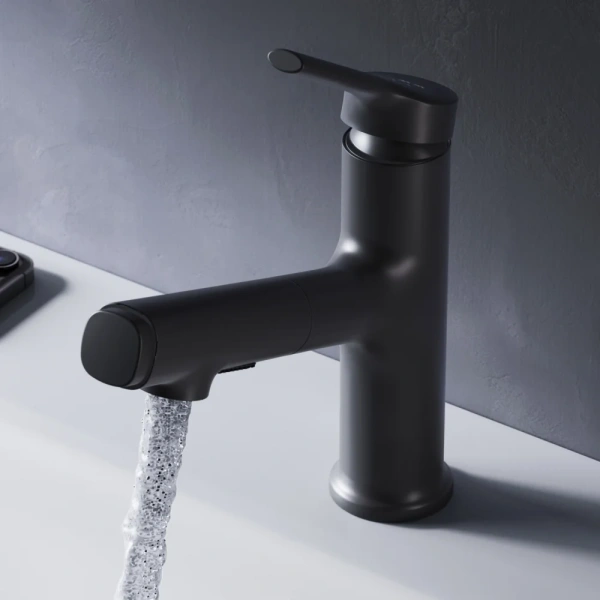 Смеситель для раковины AM.PM X-Joy S F85B02922 черный фото в интернет-магазине «Wasser-Haus.ru»