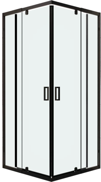 Душевой уголок RGW Passage PA-038B 80x80 см, профиль черный, стекло прозрачное фото в интернет-магазине «Wasser-Haus.ru»