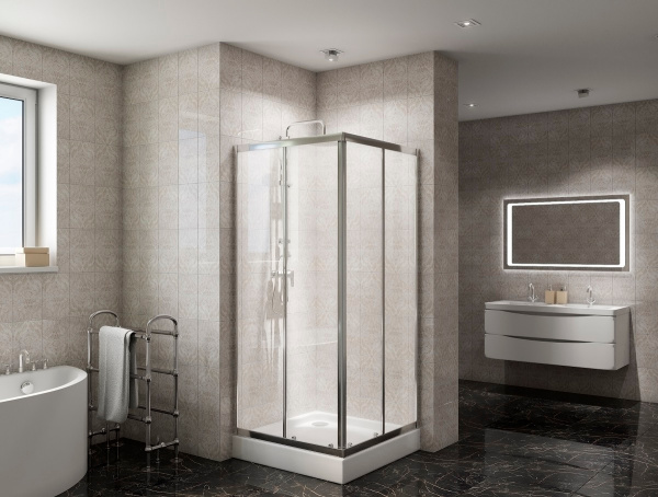 Душевой уголок BelBagno Due A 2 90 C Cr фото в интернет-магазине «Wasser-Haus.ru»