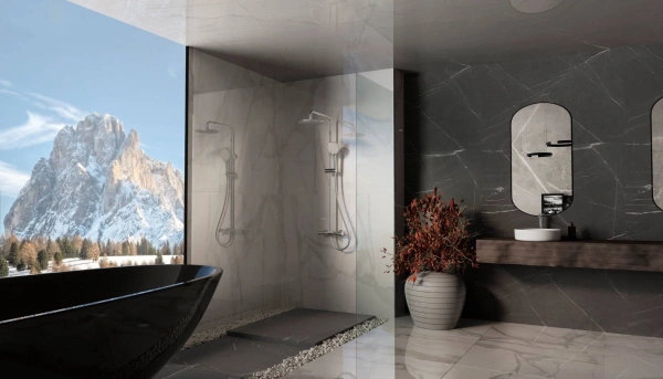 Душевая стойка Vincea Rondo VSFS-1R1CH с изливом, хром фото в интернет-магазине «Wasser-Haus.ru»