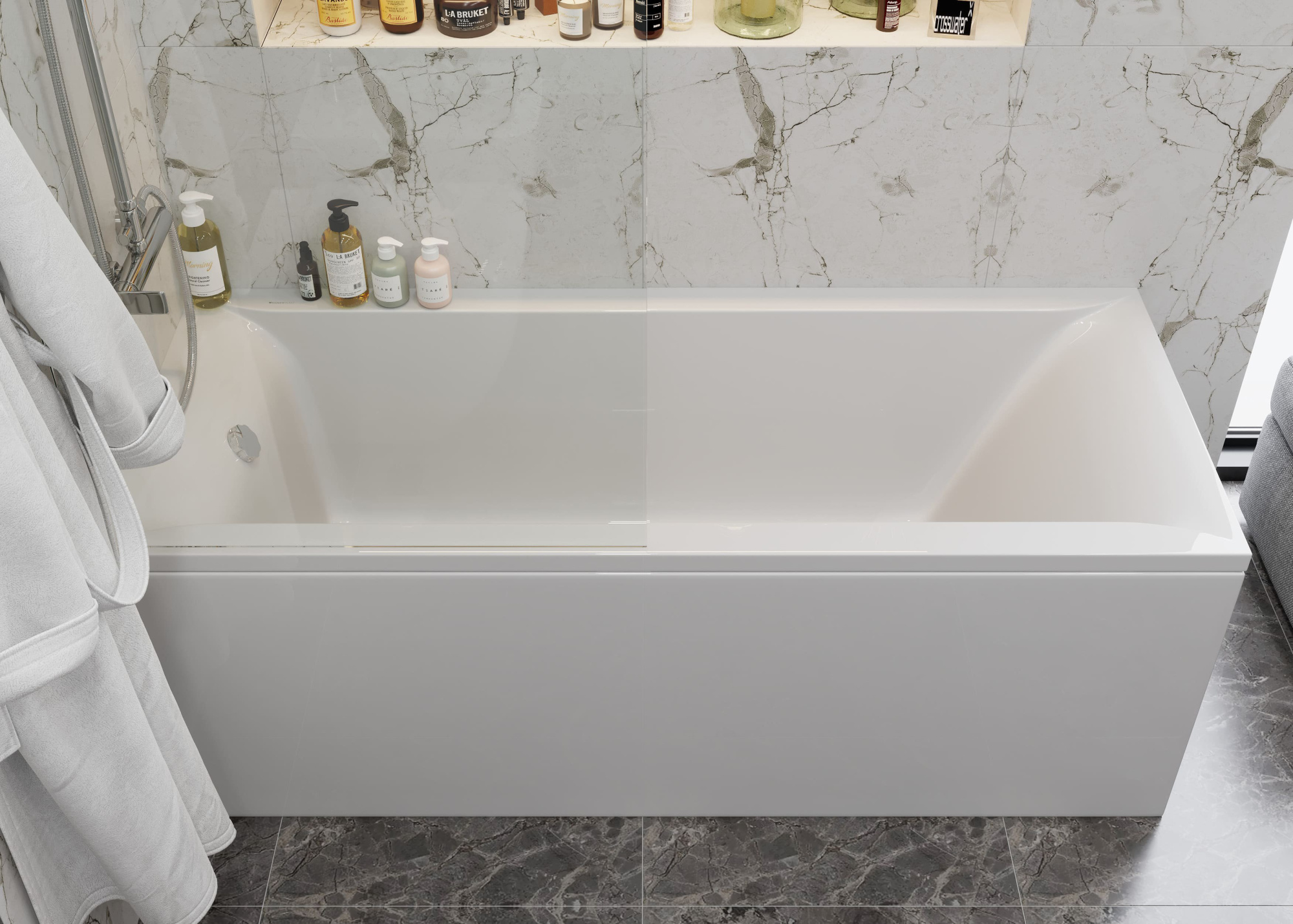 Акриловая ванна Vagnerplast Veronela 160x70 ультра белый фото в интернет-магазине «Wasser-Haus.ru»