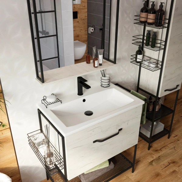 Смеситель для раковины Cersanit Brasko Black 63107 фото в интернет-магазине «Wasser-Haus.ru»