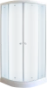 Душевая кабина Parly Bianco Эконом EB1031 100х100, с низким поддоном, профиль белый, стекло матовое фото в интернет-магазине «Wasser-Haus.ru»