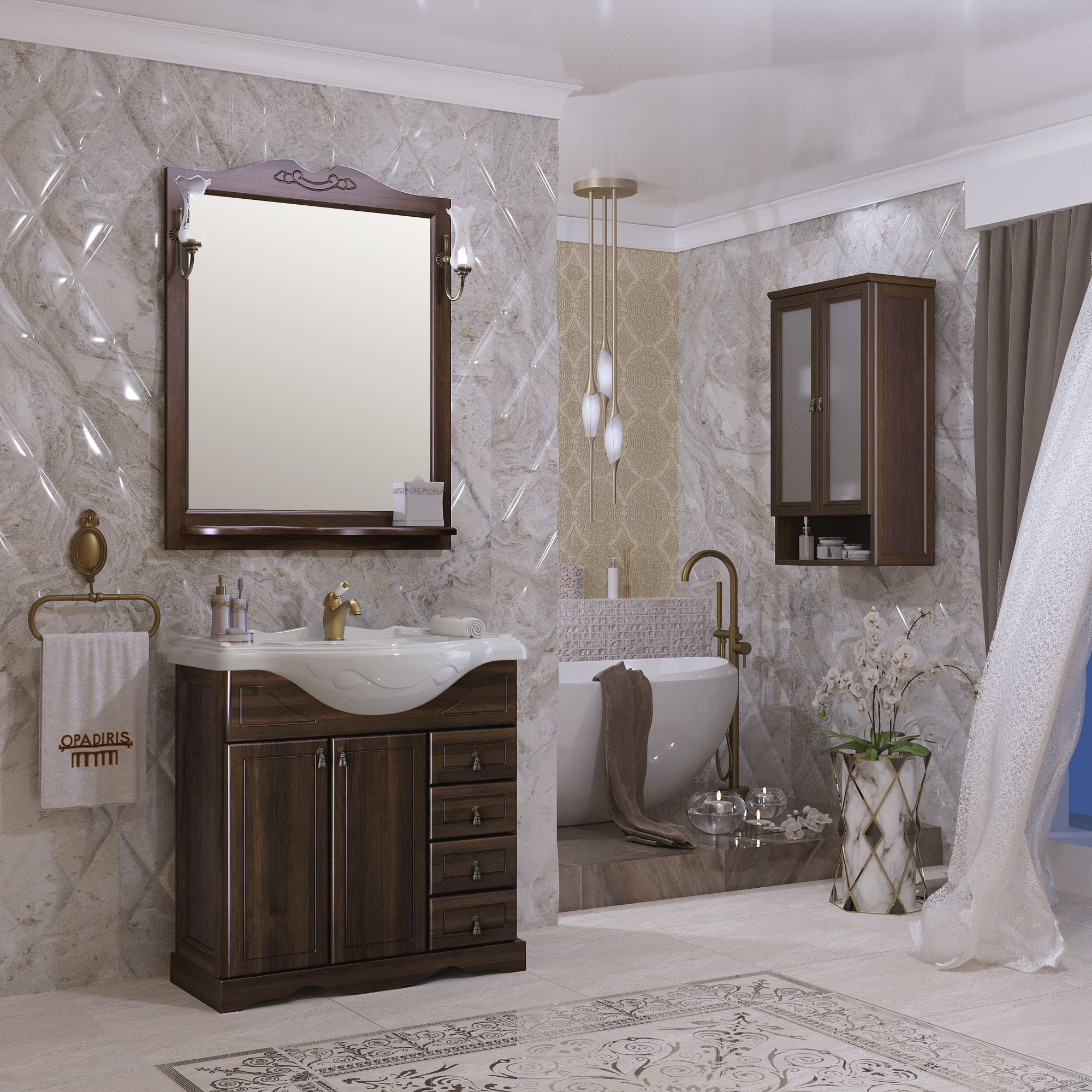 Мебель для ванной Opadiris Клио 80 нагал фото в интернет-магазине «Wasser-Haus.ru»
