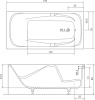 Ванна из искусственного камня Цвет и Стиль Норма 170x80 с ножками фото в интернет-магазине «Wasser-Haus.ru»