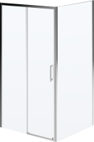 Душевой уголок Kerama Marazzi Vetro 100х100 см, раздвижная дверь, 1 секция двери, профиль хром