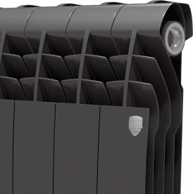 Радиатор биметаллический Royal Thermo BiLiner 500 8 секций, noir sable фото в интернет-магазине «Wasser-Haus.ru»