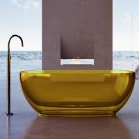 Прозрачная ванна ABBER Kristall AT9703Amber желтая фото в интернет-магазине «Wasser-Haus.ru»