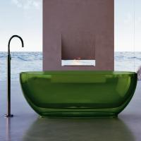 Прозрачная ванна ABBER Kristall AT9703Emerald зеленая фото в интернет-магазине «Wasser-Haus.ru»