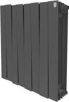 Радиатор биметаллический Royal Thermo Piano Forte 500 noir sable 8 секций, черный фото в интернет-магазине «Wasser-Haus.ru»