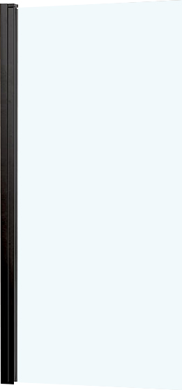 Шторка на ванну Vincea VSB-11800CLB 80 см, профиль чёрный, стекло прозрачное фото в интернет-магазине «Wasser-Haus.ru»