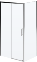 Душевой уголок Kerama Marazzi Vetro 100х80 см, раздвижная дверь, профиль хром