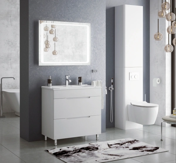 Мебель для ванной Corozo Мадисон 80 напольная фото в интернет-магазине «Wasser-Haus.ru»