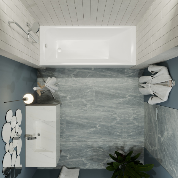Акриловая ванна 1ACReal Тори 170x70, с каркасом фото в интернет-магазине «Wasser-Haus.ru»