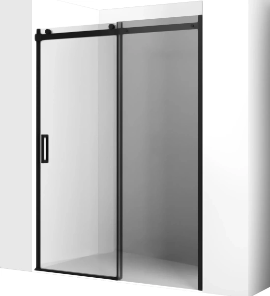 Душевая дверь в нишу Ambassador Benefit 19021204HB 150 см, профиль черный, стекло прозрачное фото в интернет-магазине «Wasser-Haus.ru»