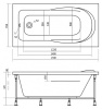 Акриловая ванна Alpen Karmenta 170 без г/м фото в интернет-магазине «Wasser-Haus.ru»
