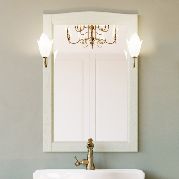 Мебель для ванной ValenHouse Эллина 65 слоновая кость, фурнитура бронза фото в интернет-магазине «Wasser-Haus.ru»