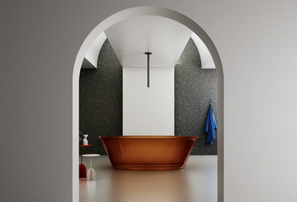 Прозрачная ванна ABBER Kristall AT9707Opal коричневая фото в интернет-магазине «Wasser-Haus.ru»