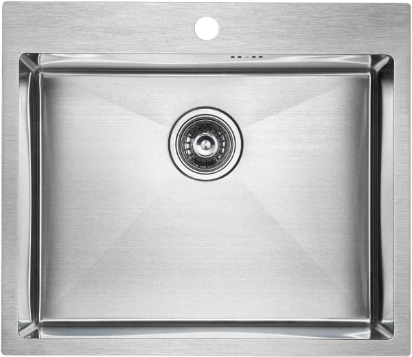 Комплект Мойка кухонная Paulmark Brim PM215951-BS брашированная нержавеющая сталь + Смеситель Siegen Si213111-CRw хром, с гибким изливом фото в интернет-магазине «Wasser-Haus.ru»