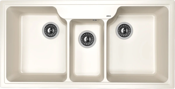 Комплект Мойка кухонная Florentina Юлия жасмин + Смеситель Вита Pro FL жасмин фото в интернет-магазине «Wasser-Haus.ru»