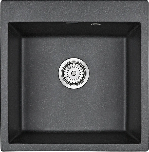 Комплект Мойка кухонная Paulmark Kante 50 PM105152-BL черный + Смеситель Dorff Logic D3007522 черный фото в интернет-магазине «Wasser-Haus.ru»