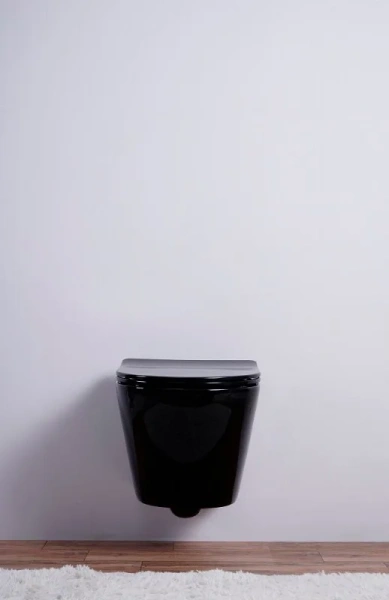 Унитаз подвесной Esbano Azalea ESUPAZALB чёрный глянец фото в интернет-магазине «Wasser-Haus.ru»