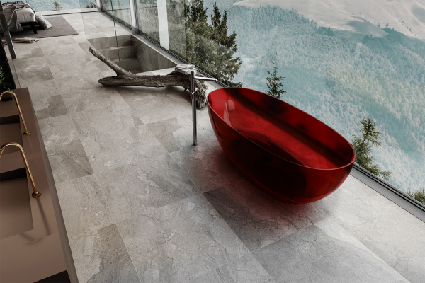 Прозрачная ванна ABBER Kristall AT9703Rubin красная фото в интернет-магазине «Wasser-Haus.ru»
