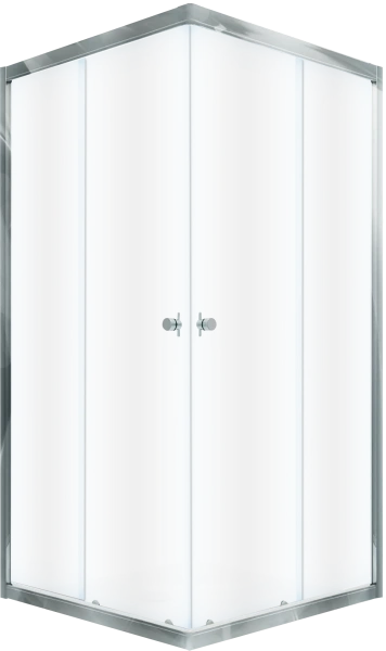 Душевой уголок DIWO Анапа 80x80, профиль хром глянец фото в интернет-магазине «Wasser-Haus.ru»